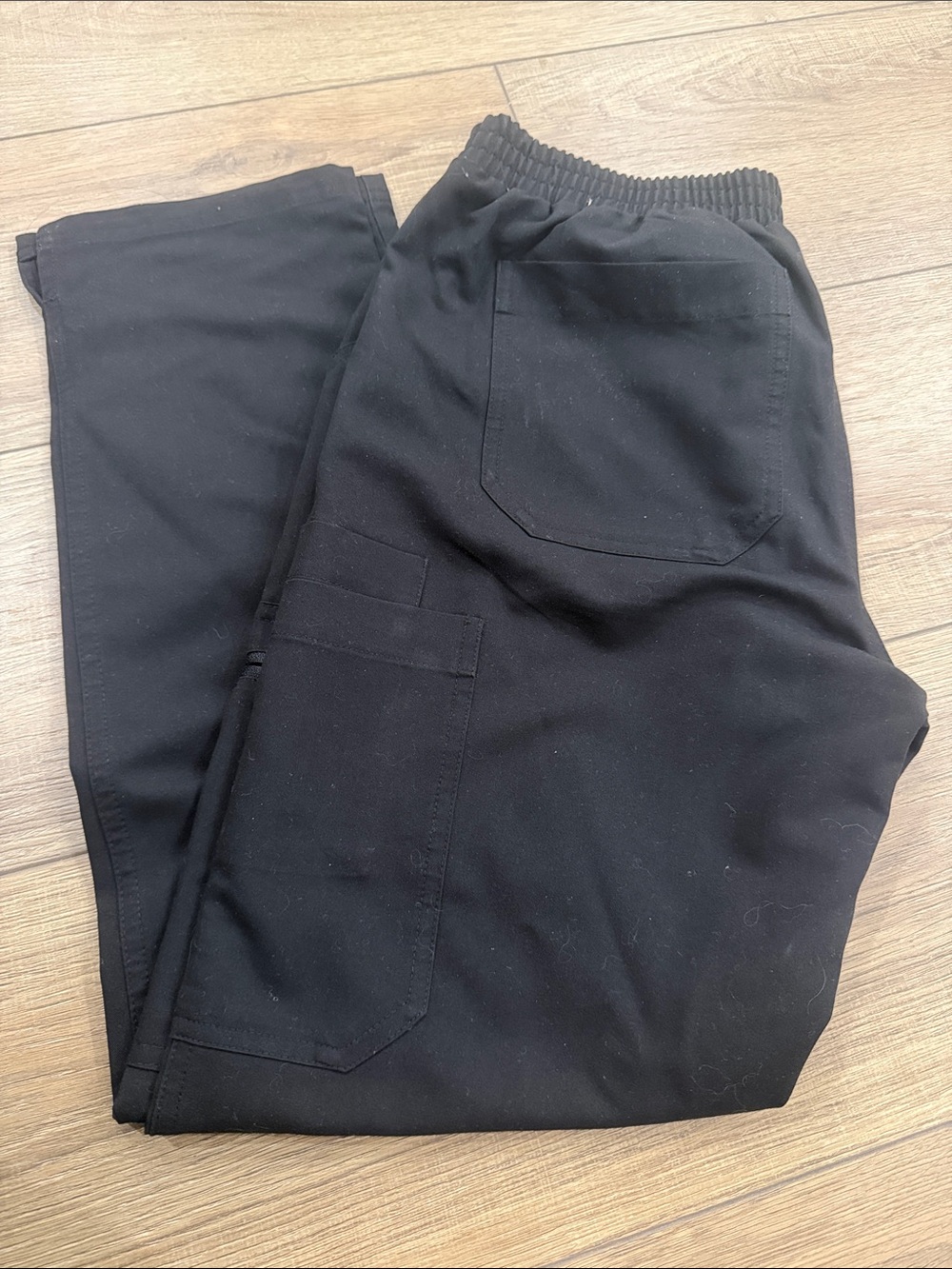 Black SP Straight Leg Scrub Pants